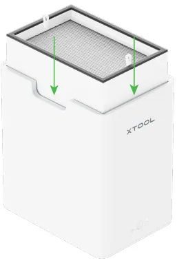 Usar el purificador de humo de sobremesa xTool en el xTool M1 Ultra Usar el purificador de humo de sobremesa xTool en el xTool M1 Ultra