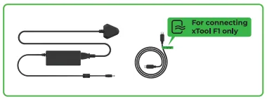 Usar el purificador de humo de sobremesa para xTool F1 Usar el purificador de humo de sobremesa para xTool F1