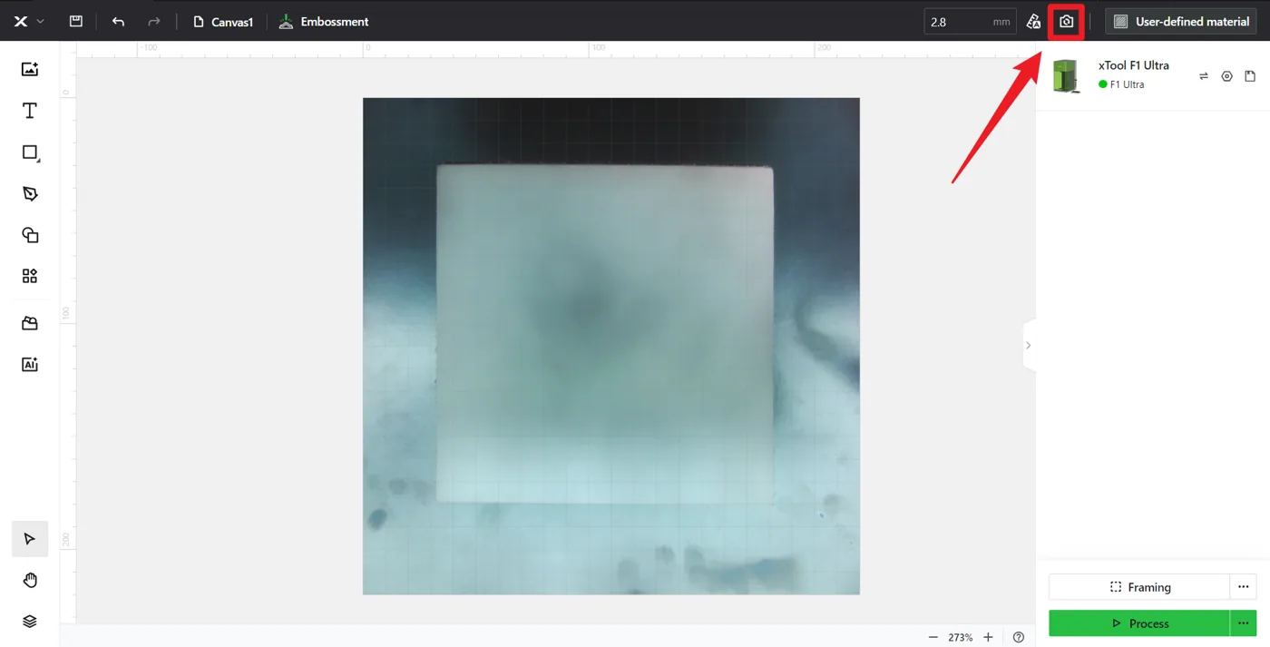 (XCS V2.1 o posterior) Cómo empezar a hacer relieve láser con la xTool F1 Ultra
