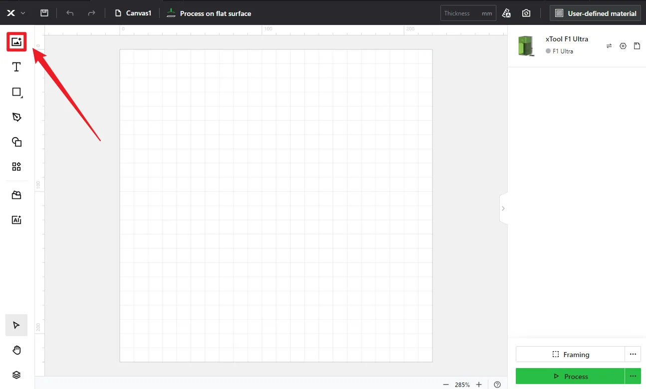 (XCS V2.1 o posterior) Cómo empezar a hacer relieve láser con la xTool F1 Ultra