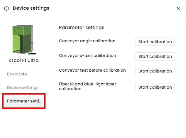 Configura la xTool F1 Ultra con XCS en el ordenador