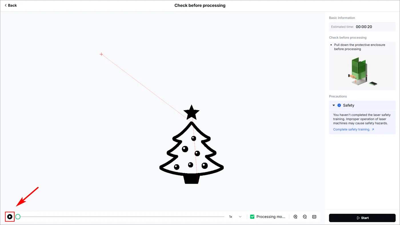 (xTool Studio) Cómo procesar sobre superficie plana con la xTool F1 Ultra (xTool Studio) Cómo procesar sobre superficie plana con la xTool F1 Ultra