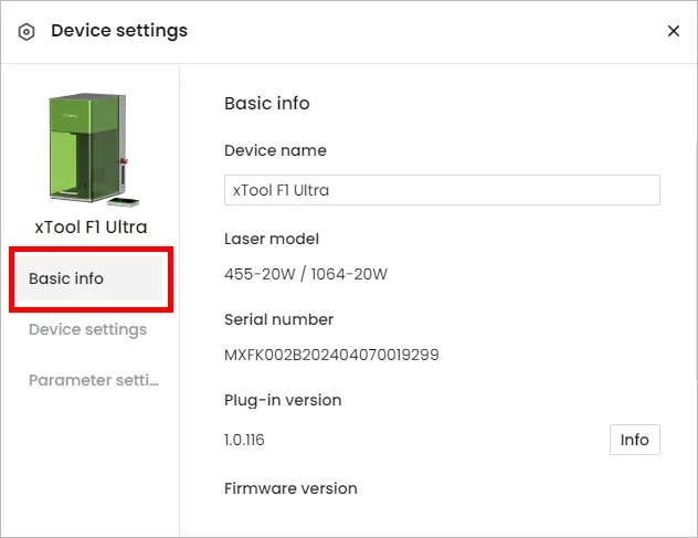 Configura la xTool F1 Ultra con XCS en el ordenador