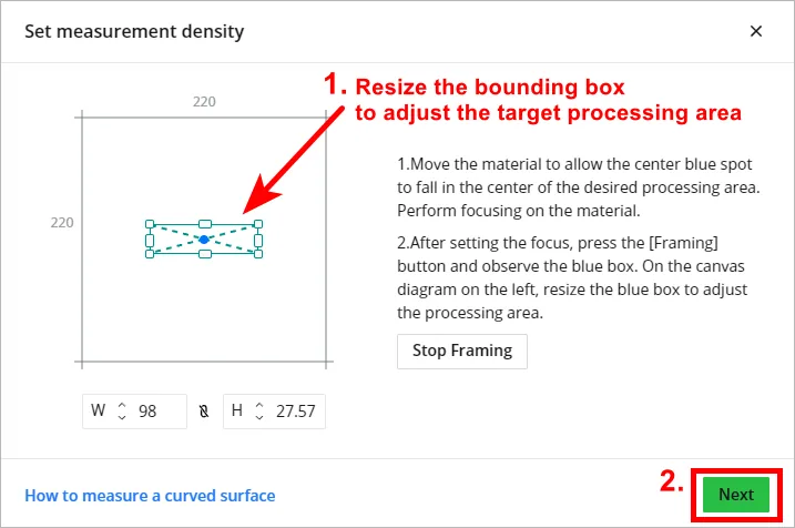 (XCS V2.1 o posterior) Cómo procesar un material curvo con la xTool F1 Ultra (XCS V2.1 o posterior) Cómo procesar un material curvo con la xTool F1 Ultra