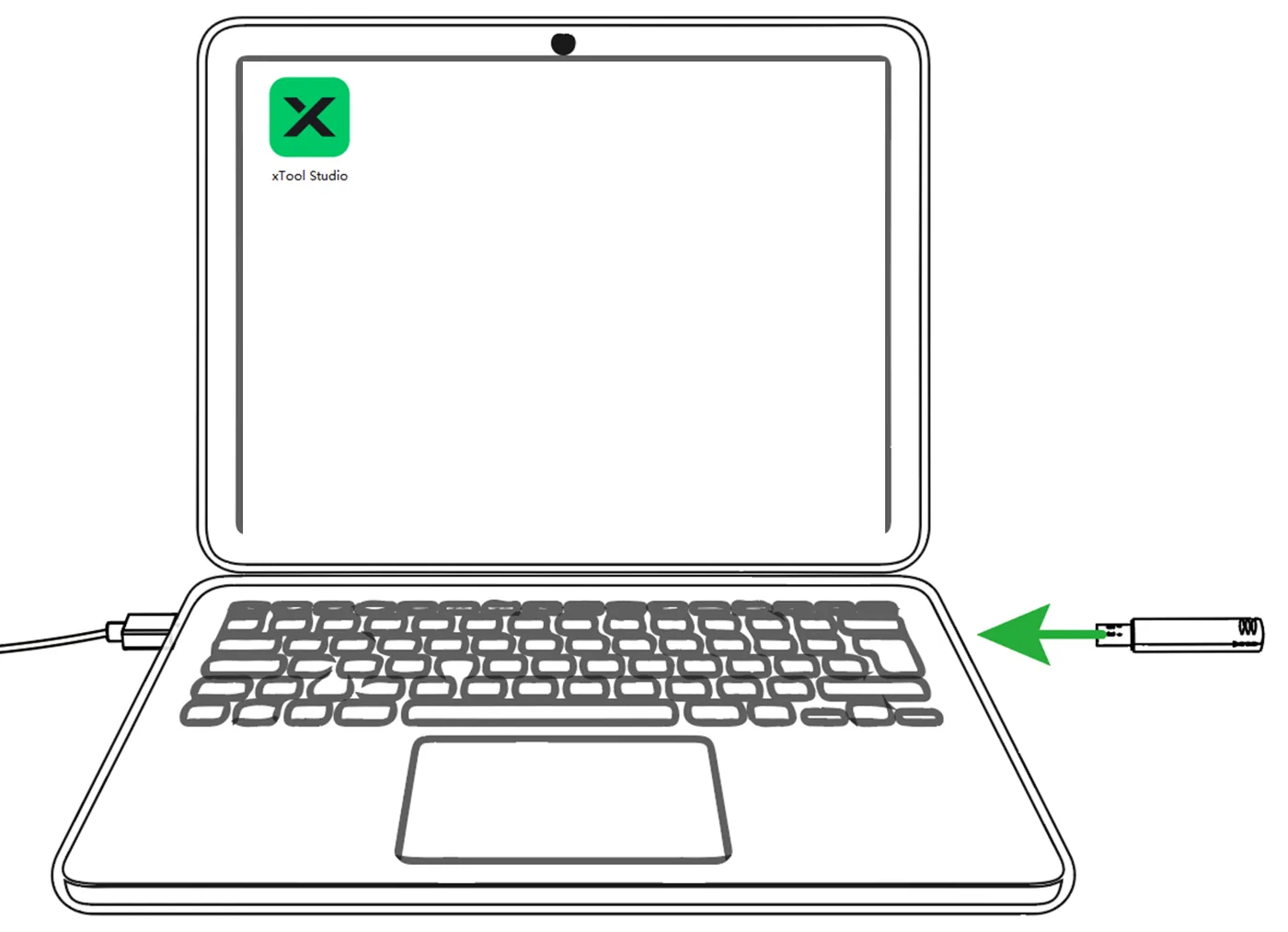 (xTool Studio) Iniciar el procesamiento sin conexión con el controlador de pantalla táctil image.png