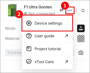 (xTool Studio) Iniciar el procesamiento sin conexión con el controlador de pantalla táctil (xTool Studio) Iniciar el procesamiento sin conexión con el controlador de pantalla táctil