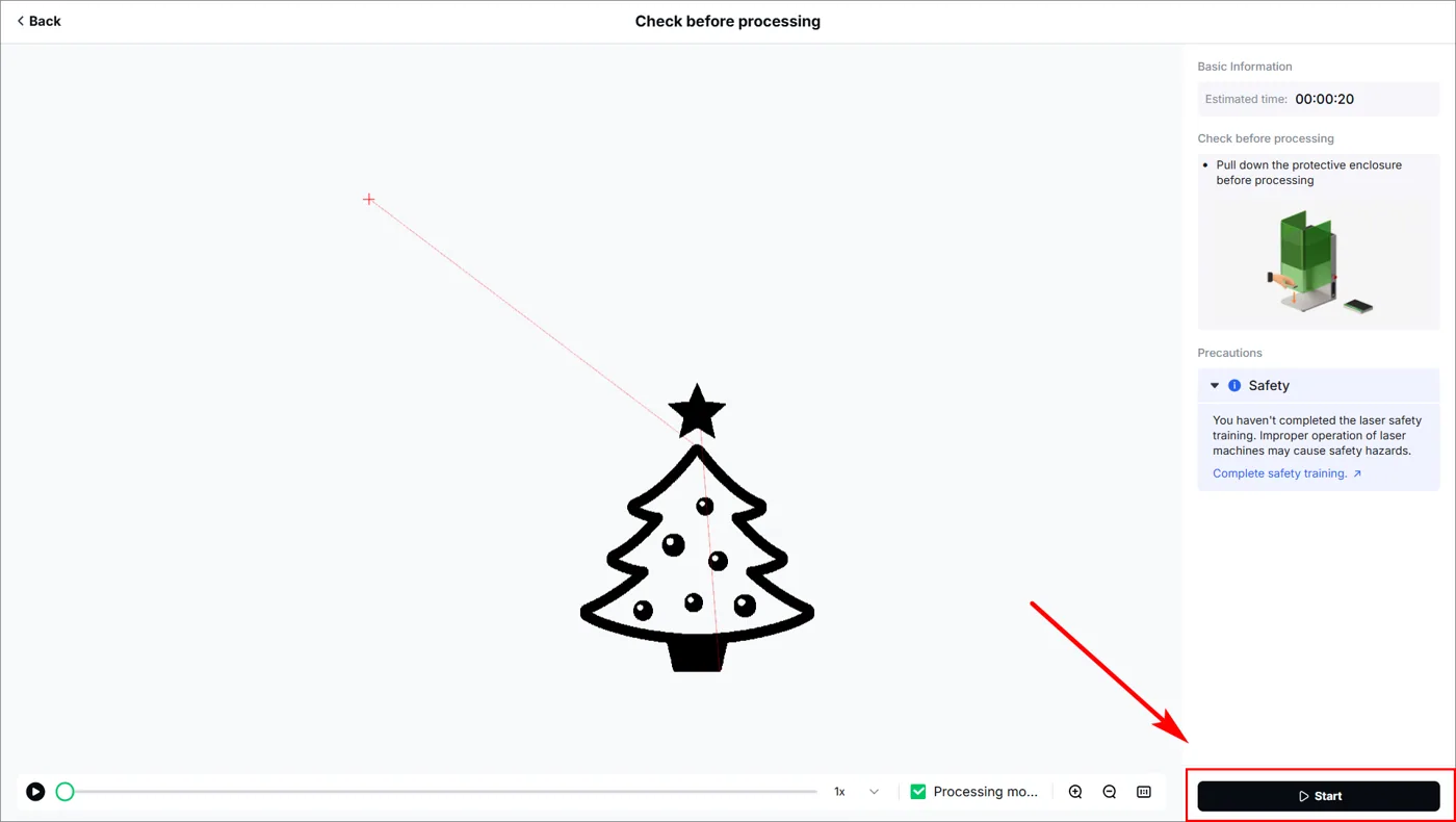 (xTool Studio) Cómo procesar sobre superficie plana con la xTool F1 Ultra (xTool Studio) Cómo procesar sobre superficie plana con la xTool F1 Ultra