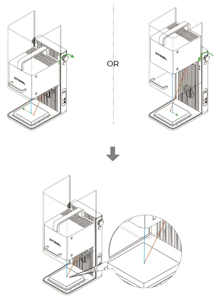 Empezar el grabado en relieve con láser con la xTool F2 14-emboss-put_material-focus.png