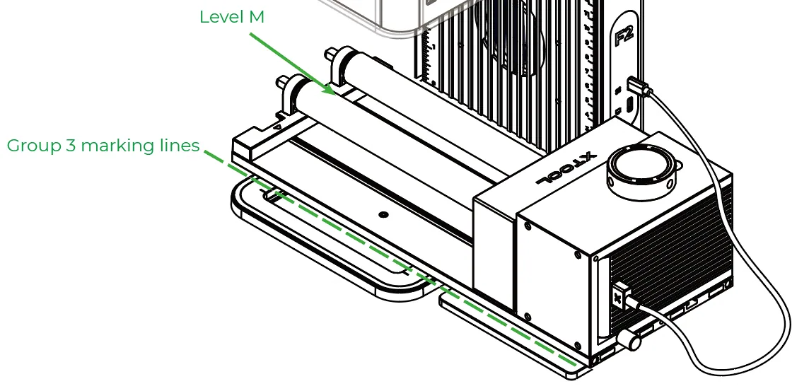 Usar el accesorio rotativo 3 (RA3) con la xTool F2 image.png