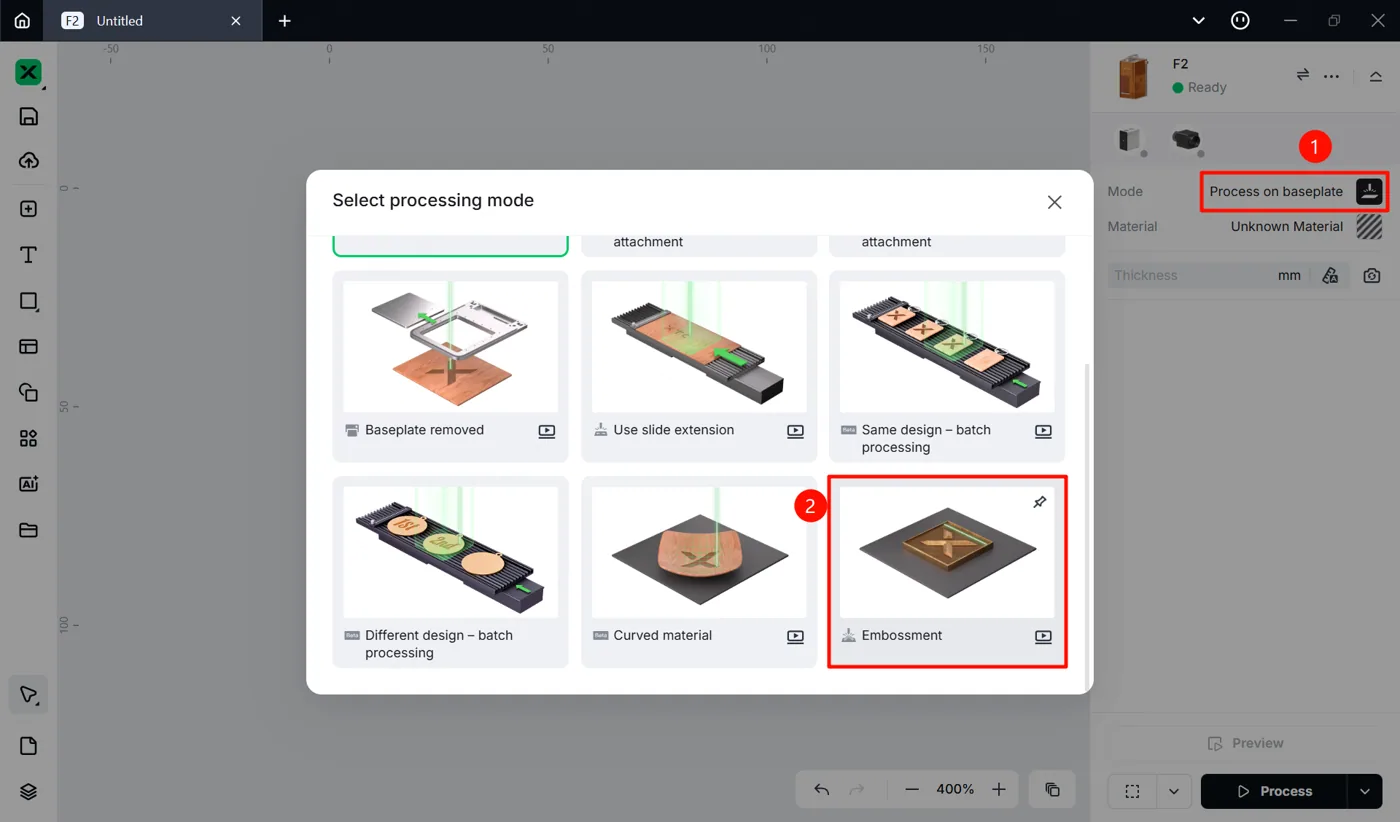 Empezar el grabado en relieve con láser con la xTool F2 Empezar el grabado en relieve con láser con la xTool F2