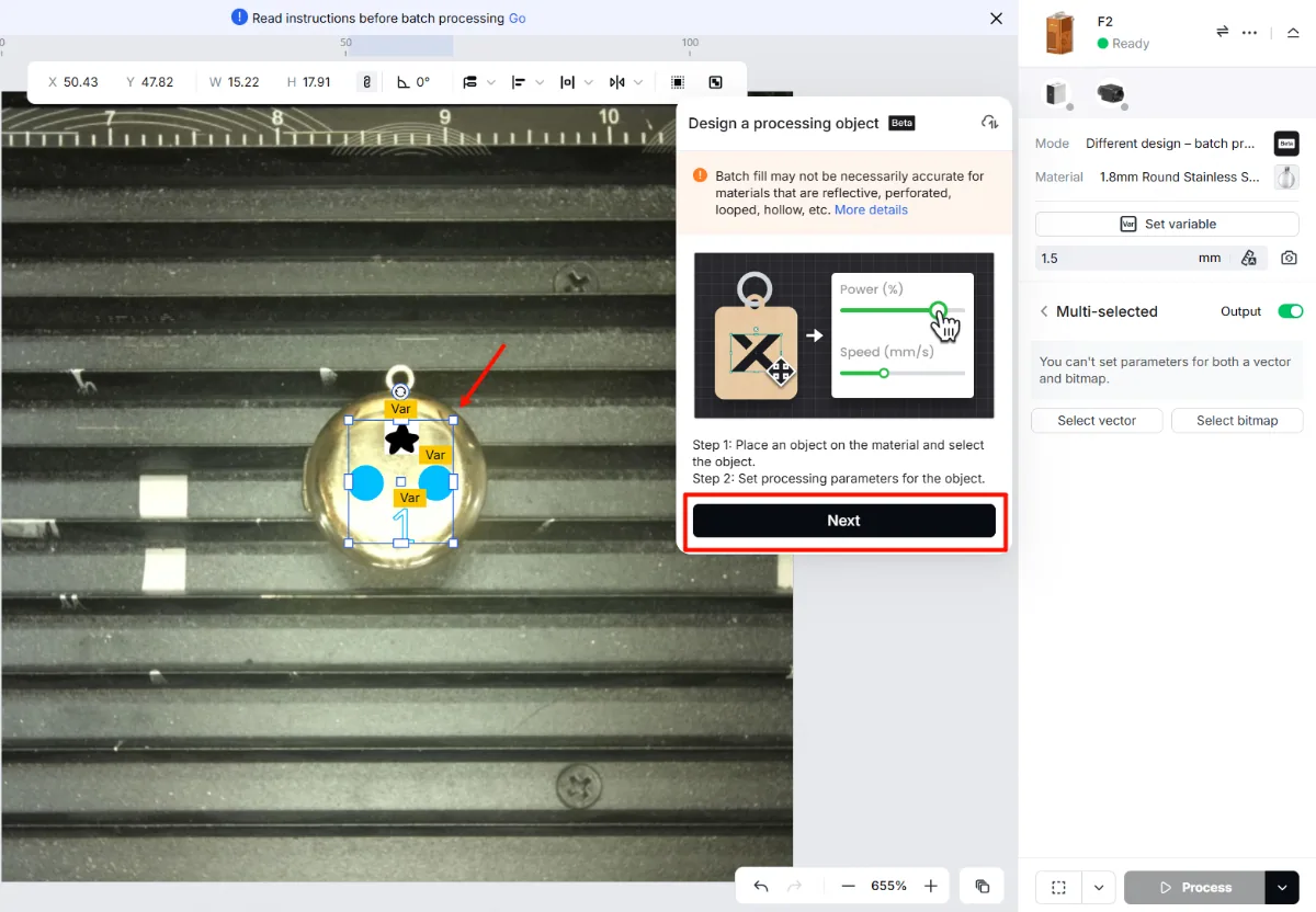 Procesar materiales por lotes con la extensión deslizante (diseños diferentes) image.png