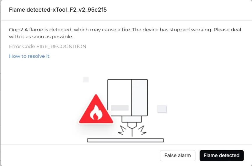 Solucionar "Llama detectada" en la xTool F2 image.png