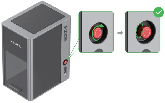 La xTool F2 Ultra no enciende La xTool F2 Ultra no enciende