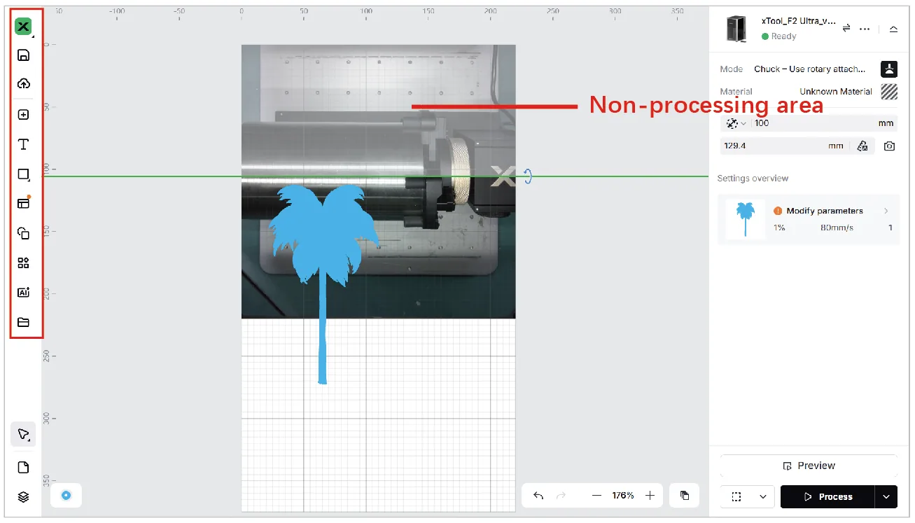 (xTool Studio) Usar el Rotary Attachment 3 (RA3) con la xTool F2 Ultra image.png