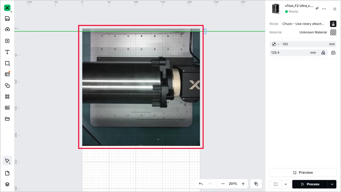 (xTool Studio) Usar el Rotary Attachment 3 (RA3) con la xTool F2 Ultra image.png