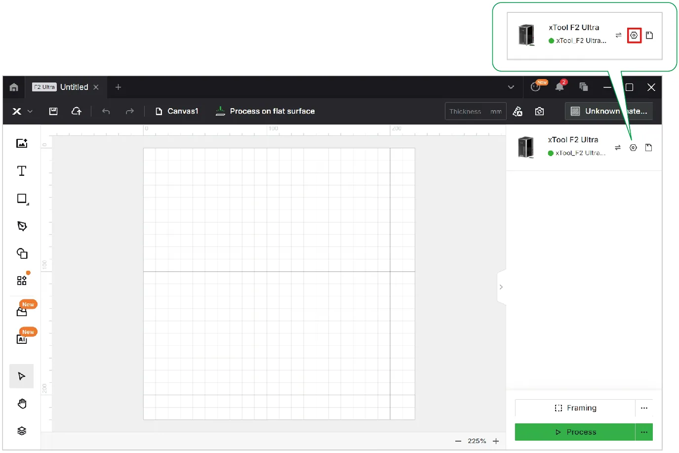 Conectar la xTool F2 Ultra a XCS en el ordenador