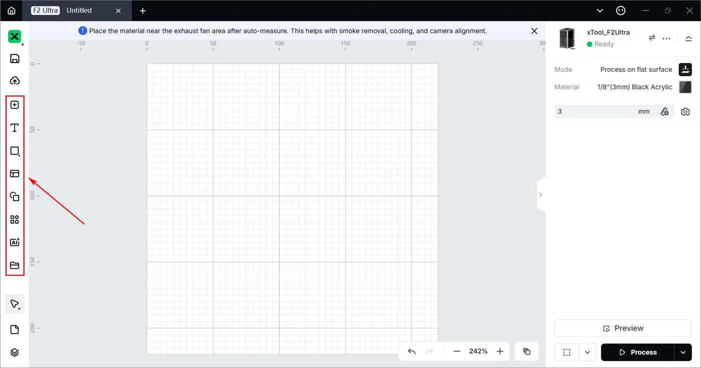(xTool Studio) Procesar en superficie plana con la xTool F2 Ultra image.png
