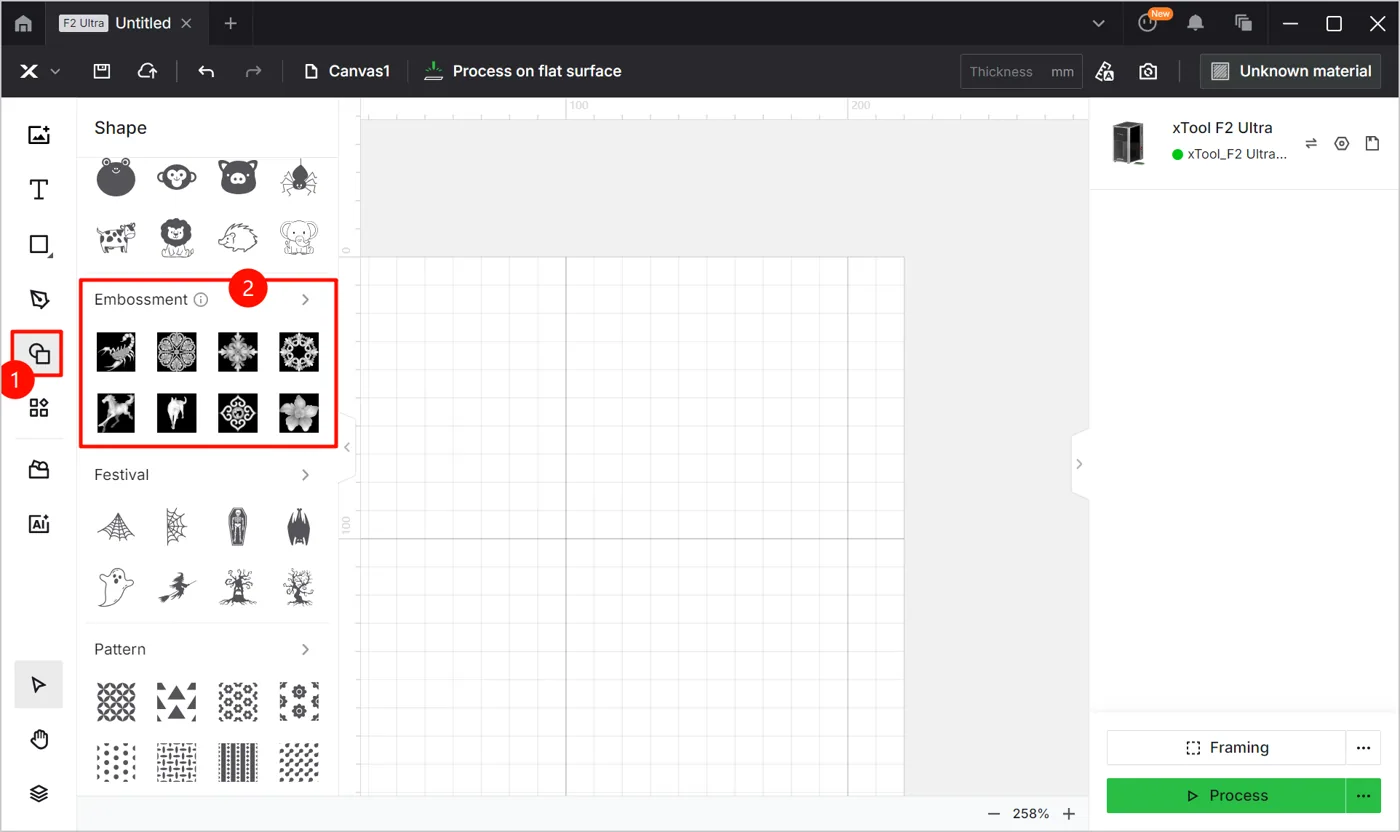 Empezar a hacer relieve láser con la xTool F2 Ultra