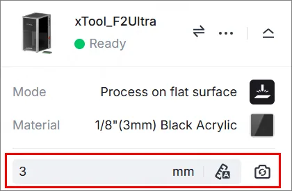 (xTool Studio) Procesar en superficie plana con la xTool F2 Ultra image.png