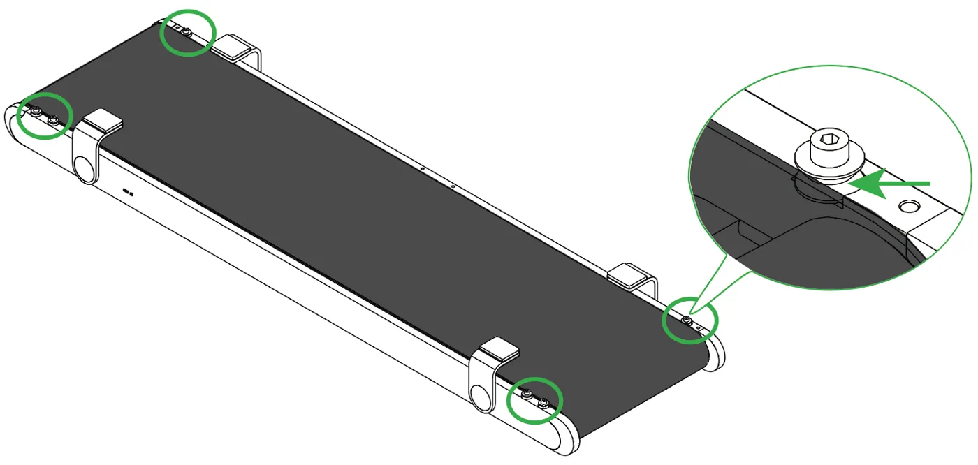 Calibraciones de la cinta transportadora de xTool F2 Ultra UV y sustitución de la correa Calibraciones de la cinta transportadora de xTool F2 Ultra UV y sustitución de la correa