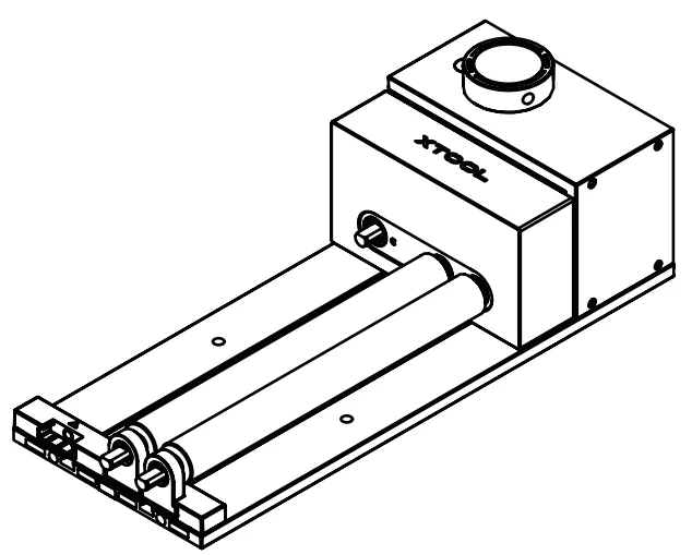 (xTool Studio) Usar el accesorio rotativo 3 (RA3) con la xTool F2 Ultra UV