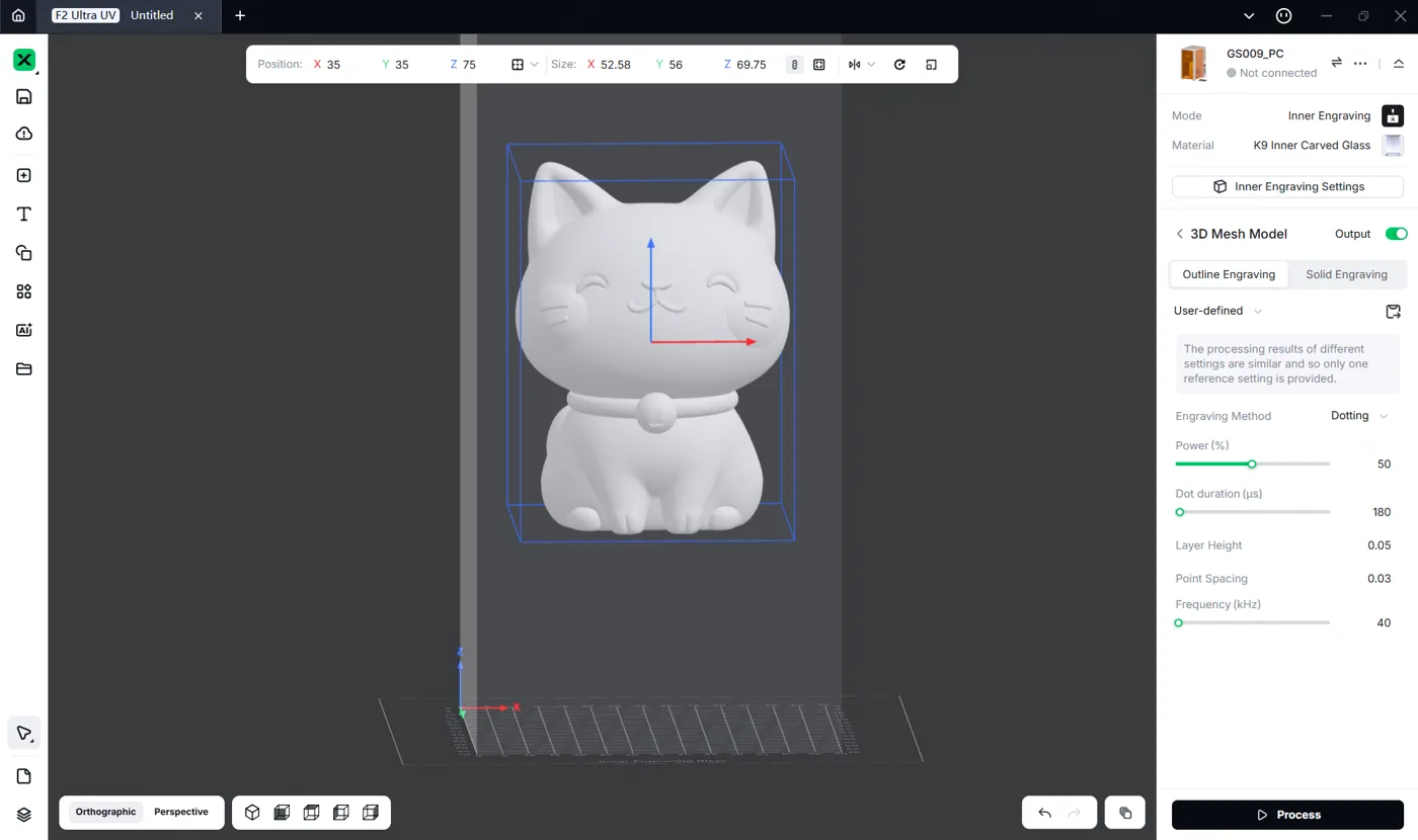 Iniciar el grabado interior con la xTool F2 Ultra UV Iniciar el grabado interior con la xTool F2 Ultra UV