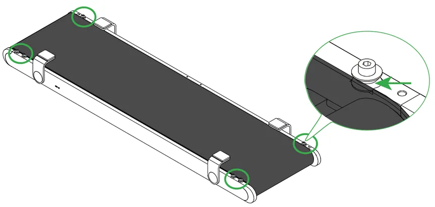 Calibraciones de la cinta transportadora de xTool F2 Ultra UV y sustitución de la correa Calibraciones de la cinta transportadora de xTool F2 Ultra UV y sustitución de la correa