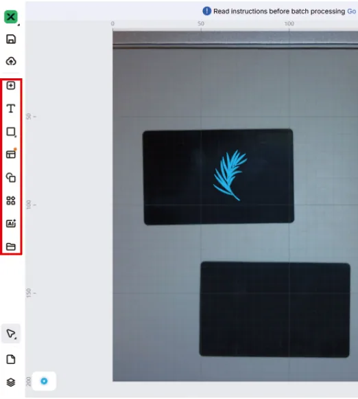 (xTool Studio) Uso del transportador para procesamiento por lotes (mismo diseño) con la xTool F2 Ultra UV image.png