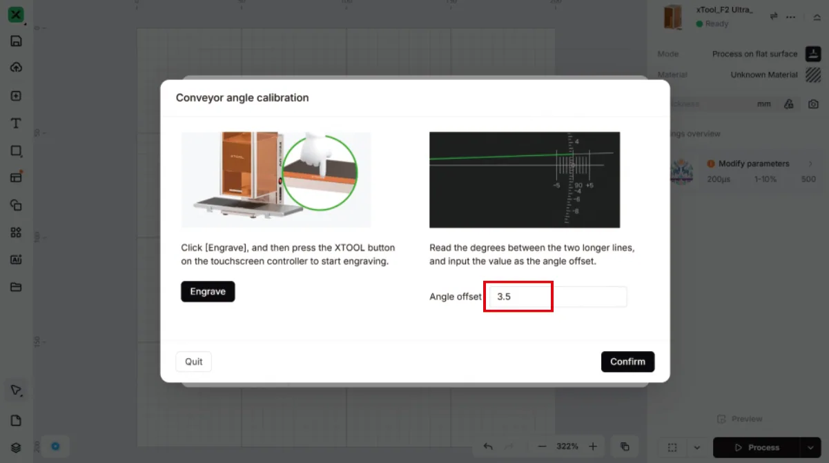 Calibraciones de la cinta transportadora de xTool F2 Ultra UV y sustitución de la correa image.png