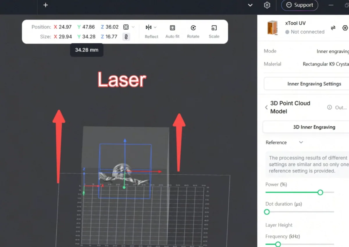 Resolución de resultados anómalos de grabado interno en vidrio en la xTool F2 Ultra UV 内雕玻璃效果异常排障-现象三-1.png