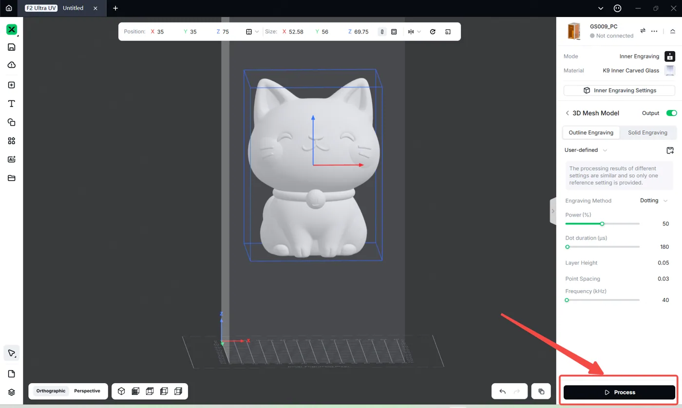Iniciar el grabado interior con la xTool F2 Ultra UV Iniciar el grabado interior con la xTool F2 Ultra UV
