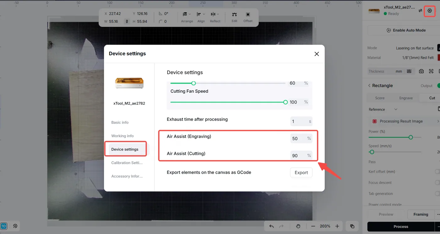 Solución de problemas de amarilleo o ennegrecimiento del material en la xTool M2 Solución de problemas de amarilleo o ennegrecimiento del material en la xTool M2