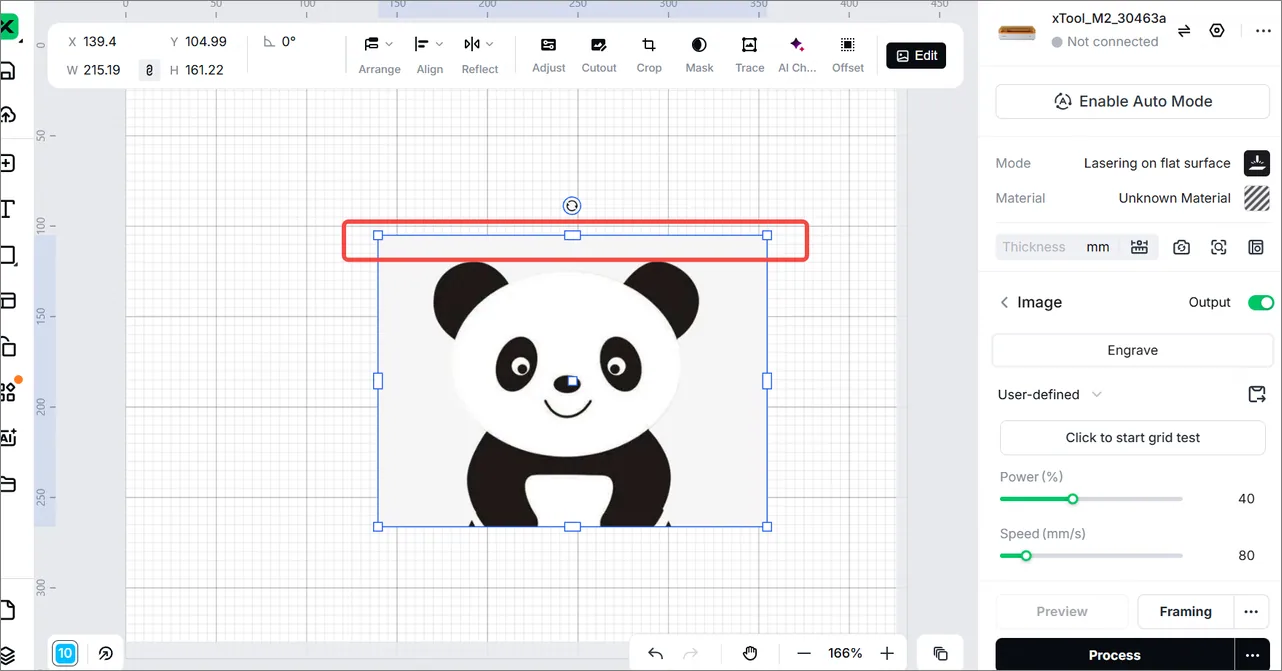 El módulo láser de la xTool M2 no emite haz láser image.png