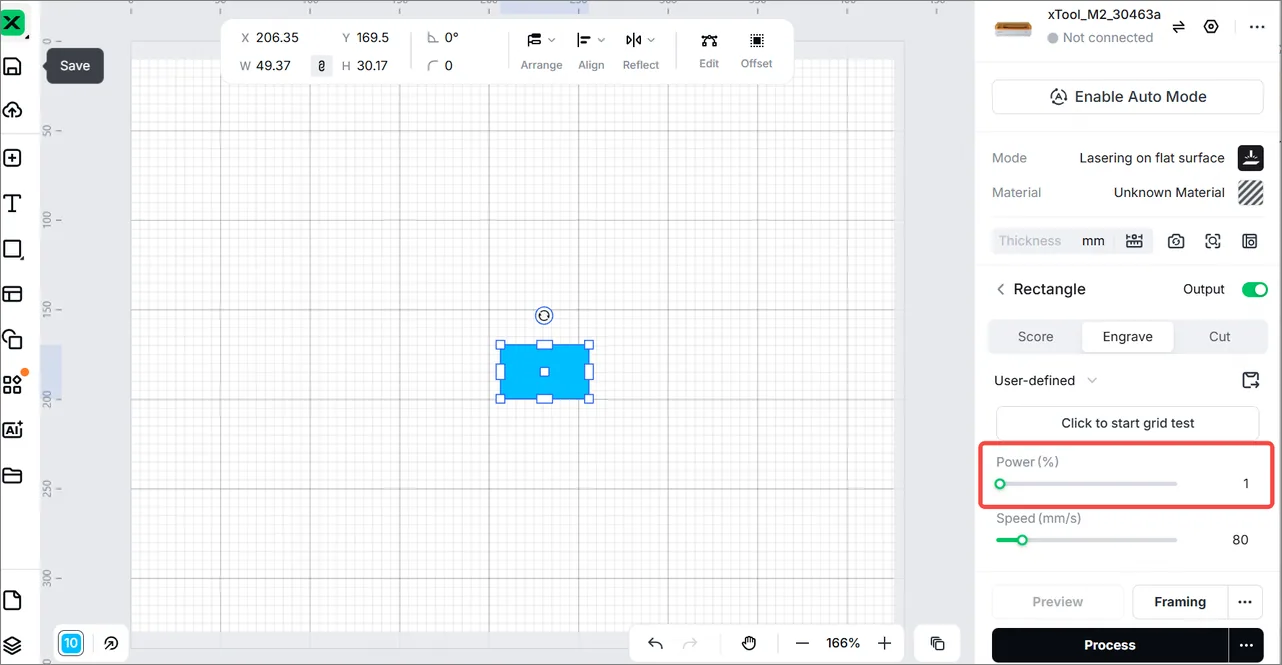 El módulo láser de la xTool M2 no emite haz láser image.png