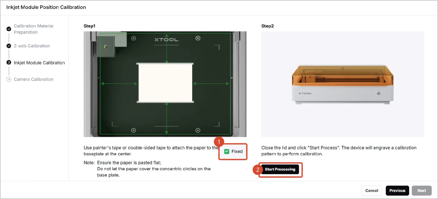 Usar el módulo de inyección de tinta CMYK de la xTool M2 con la xTool M2