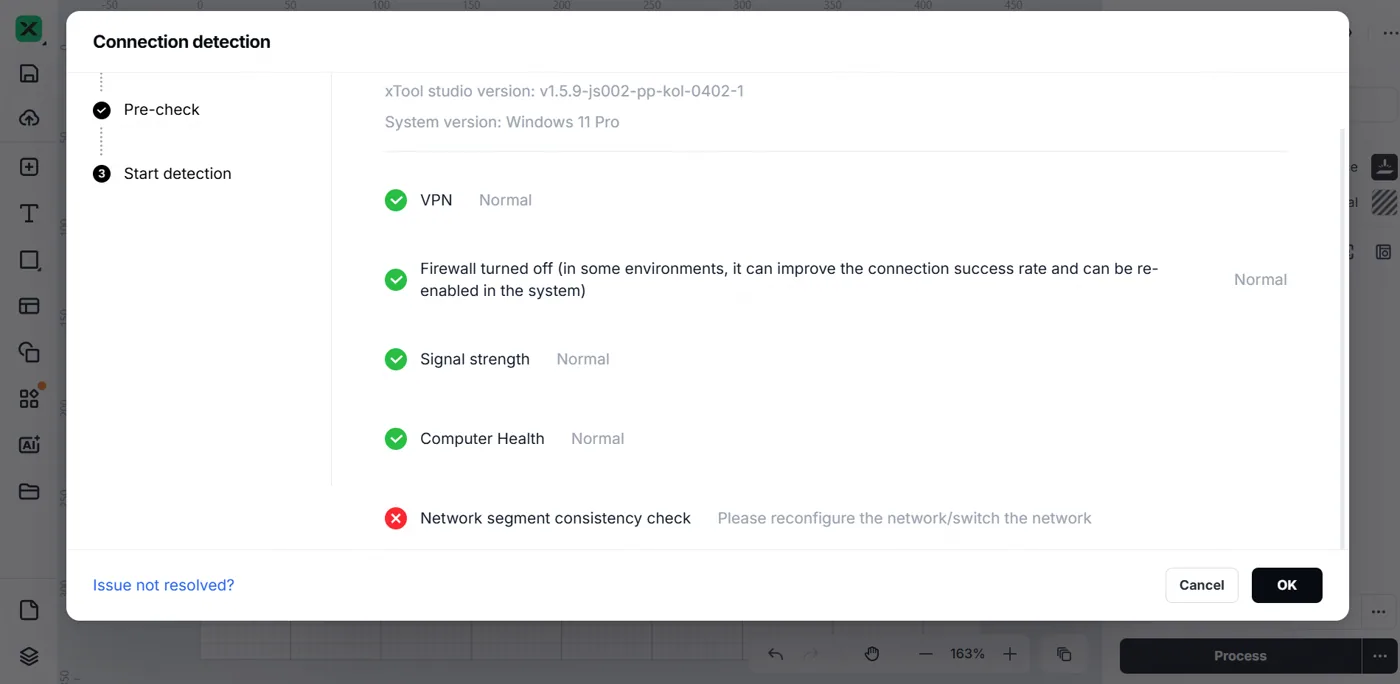Solucionar problemas de conexión Wi-Fi con la xTool M2