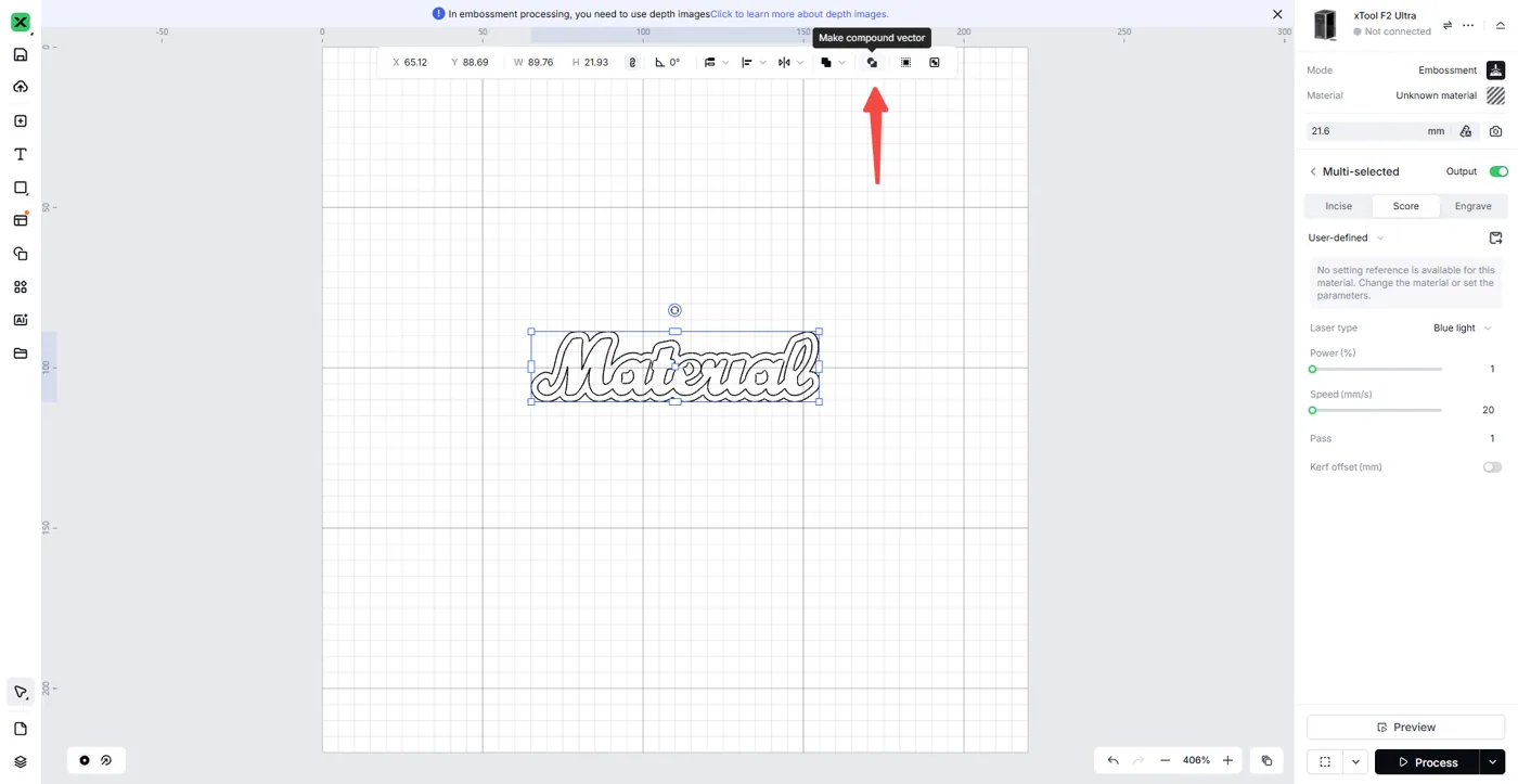 Técnicas básicas de corte láser en modo de grabado profundo sobre metal