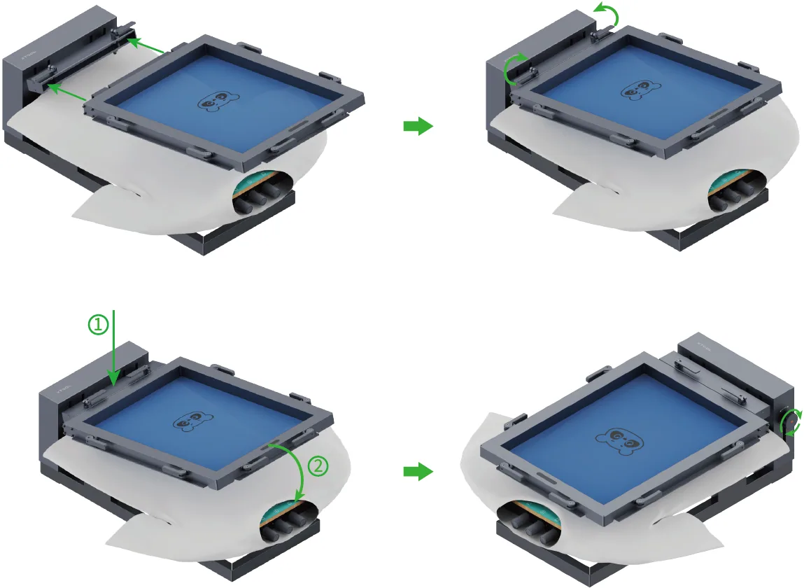 Guía de operación de impresión con separación de canales CMYK en serigrafía Guía de operación de impresión con separación de canales CMYK en serigrafía