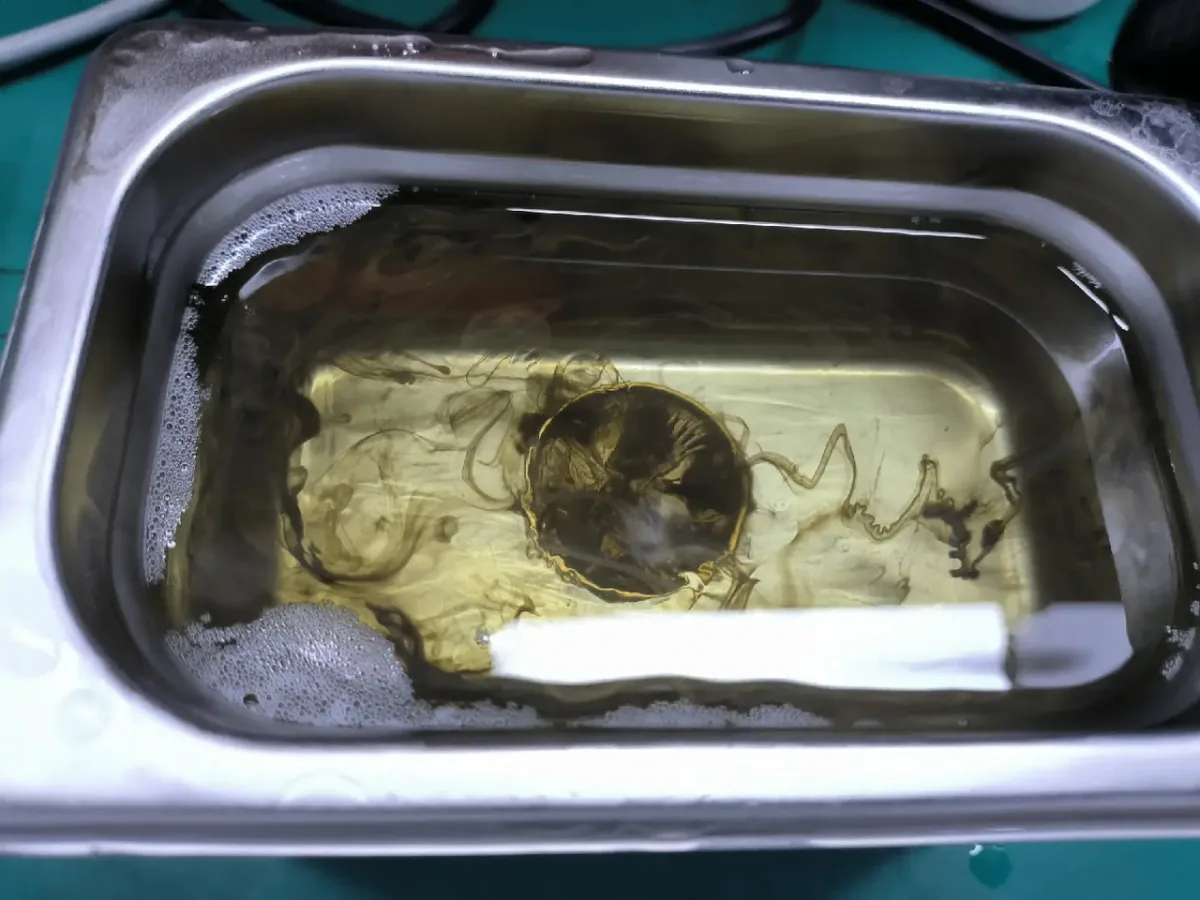 Limpieza del material tras el procesado Limpieza del material tras el procesado