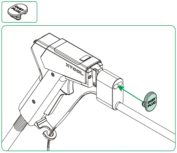 Guía de usuario del accesorio xTool MetalFab MaxClean 32 dust plug1.png