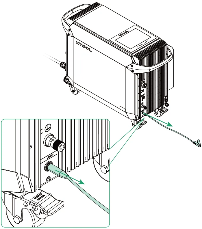 Guía de usuario del accesorio xTool MetalFab MaxClean 17 use-connect cable1.png