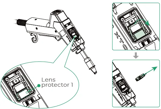 Guía de usuario del accesorio xTool MetalFab MaxClean 8 use-remove1.png