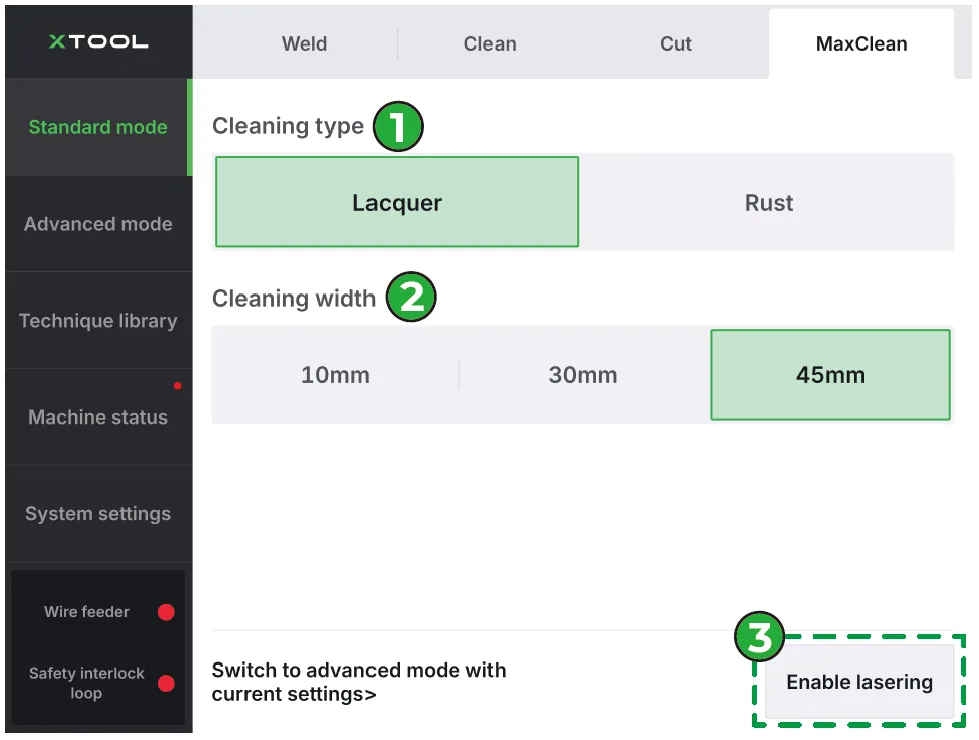 Guía de usuario del accesorio xTool MetalFab MaxClean 26 use-software3.png