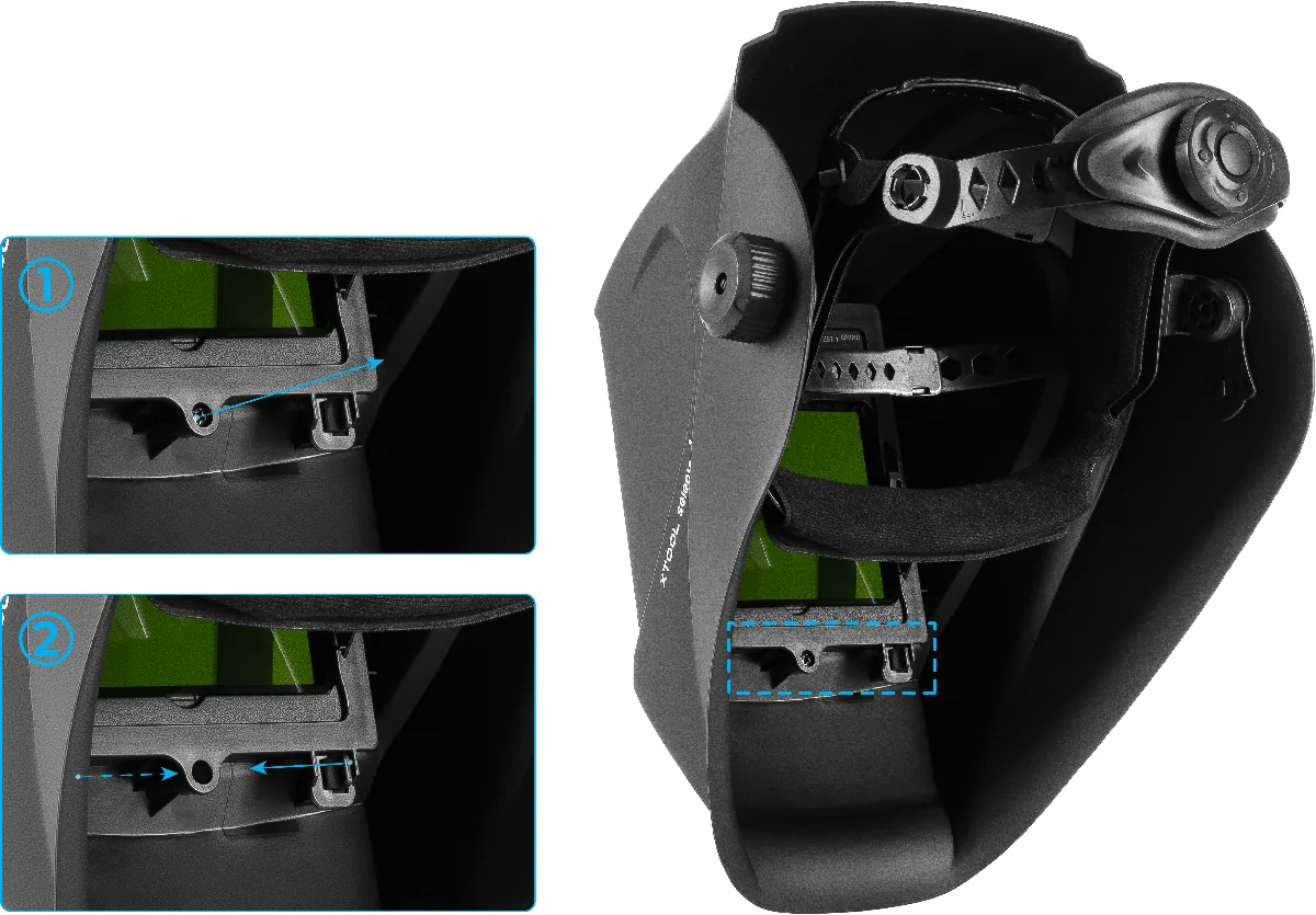 Guía de usuario: Casco de soldadura láser con oscurecimiento automático xTool Selected Guía de usuario: Casco de soldadura láser con oscurecimiento automático xTool Selected