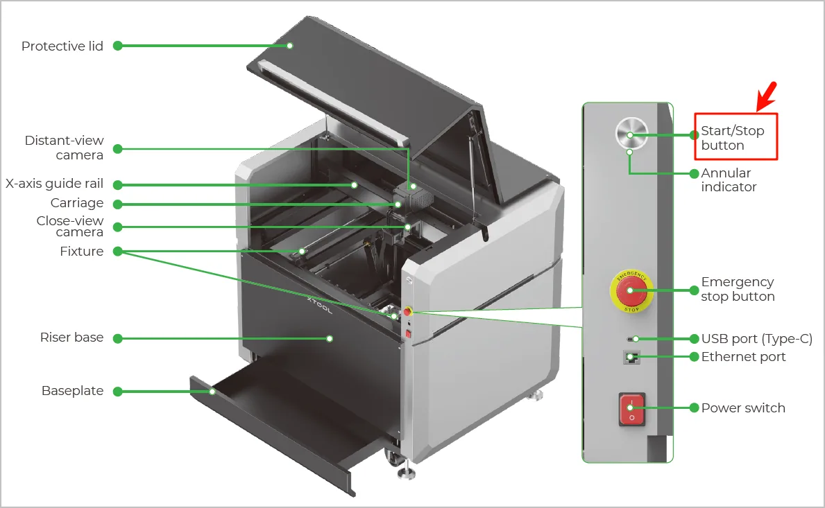 Resolver el error "Colisión del cabezal láser" en la cortadora CNC xTool MetalFab Resolver el error "Colisión del cabezal láser" en la cortadora CNC xTool MetalFab