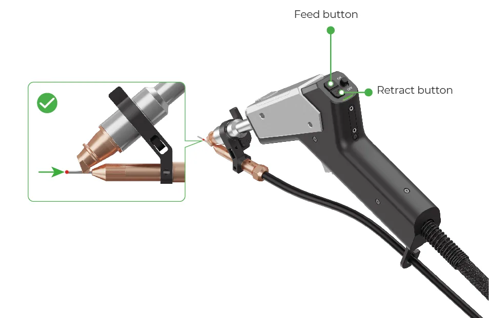 Solución de problemas de fusión y aporte de hilo deficientes en el xTool MetalFab Laser Welder Solución de problemas de fusión y aporte de hilo deficientes en el xTool MetalFab Laser Welder