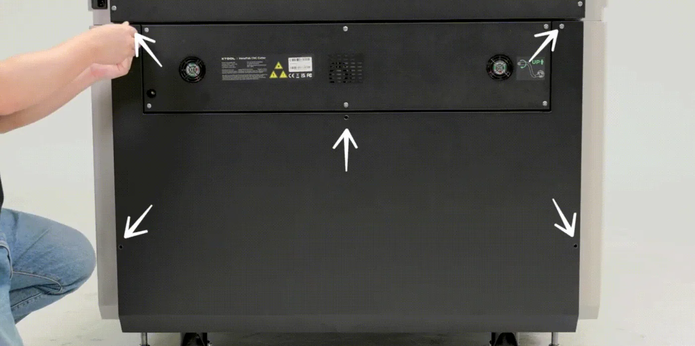 Solución de problemas de detección de la placa base (cajón) del xTool MetalFab CNC Cutter