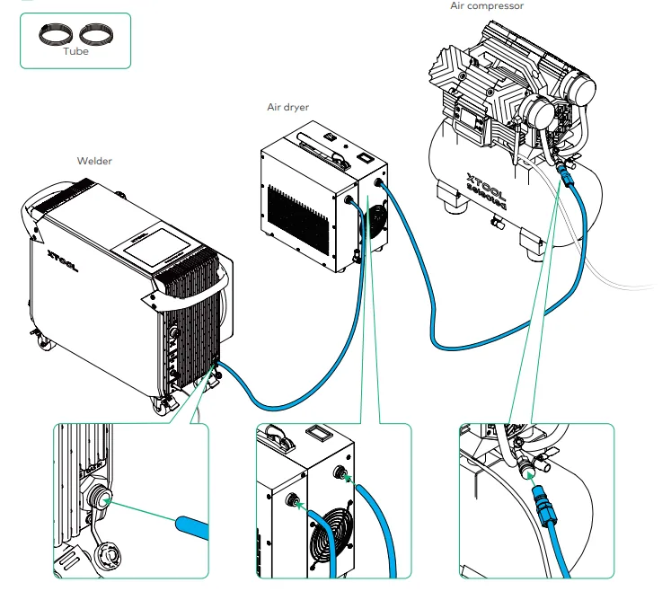 Guía de usuario del xTool Air Compressor Guía de usuario del xTool Air Compressor