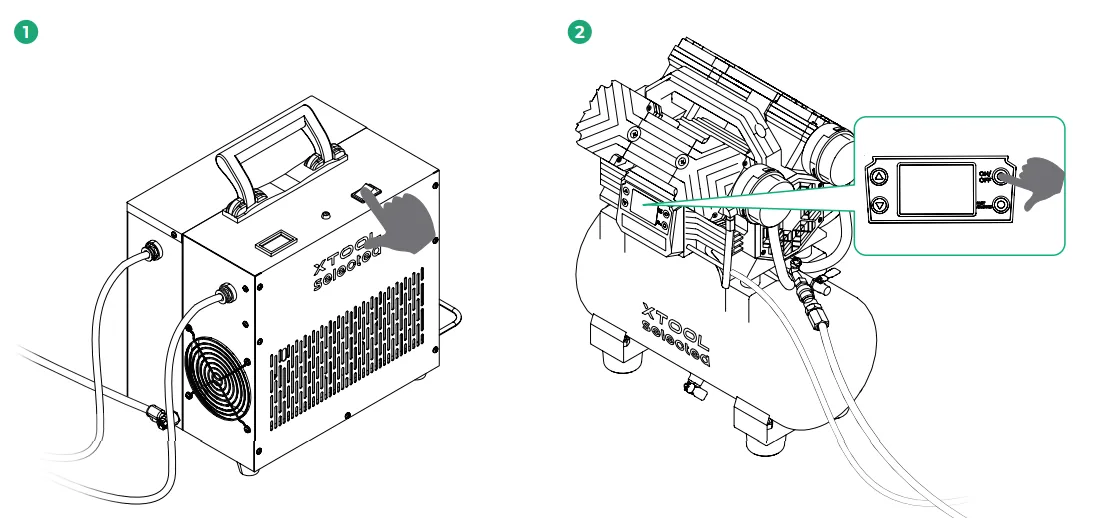 Guía de usuario del xTool Air Compressor Guía de usuario del xTool Air Compressor