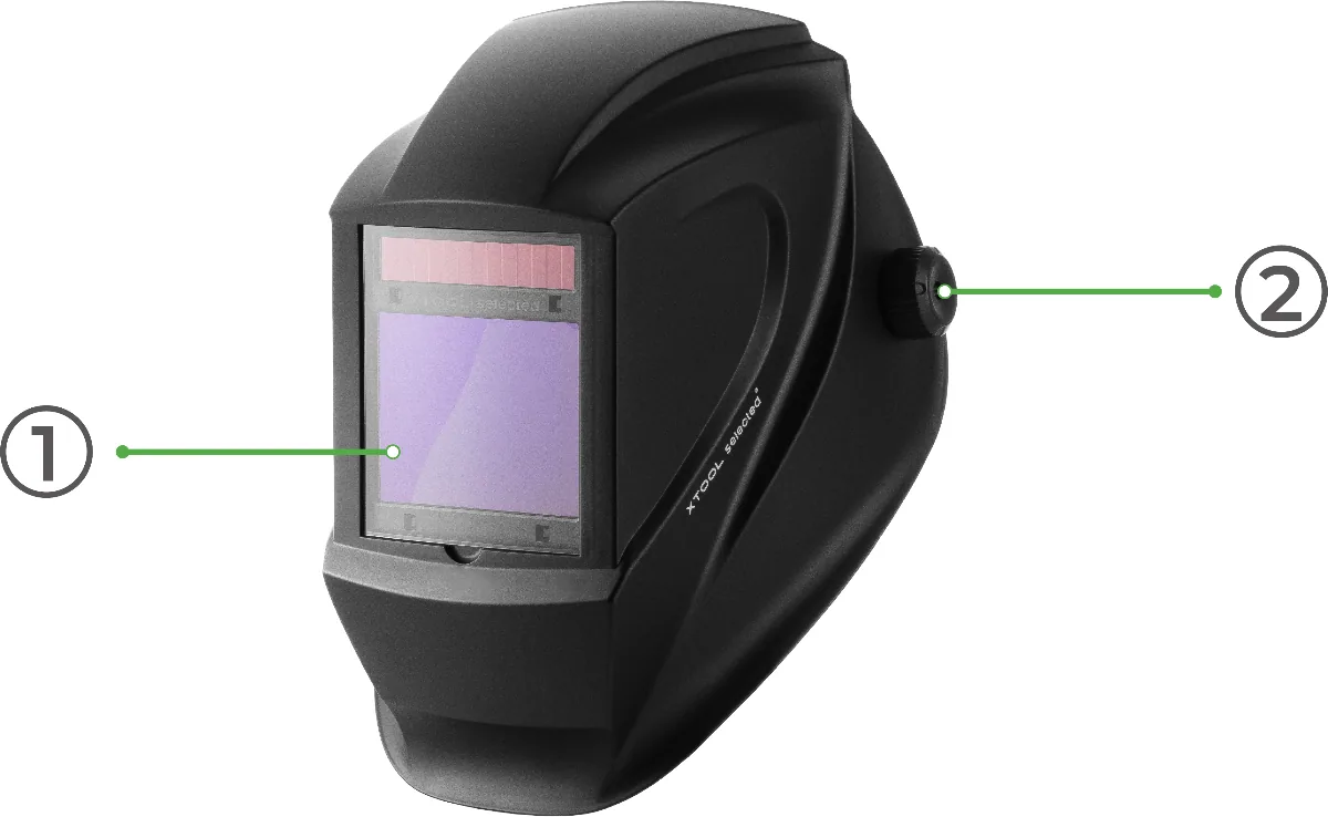Guía de usuario: Casco de soldadura láser con oscurecimiento automático xTool Selected Guía de usuario: Casco de soldadura láser con oscurecimiento automático xTool Selected